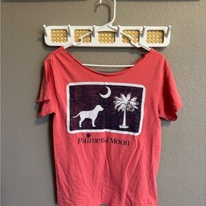 Palmetto Moon Coral Pink Graphic T-Shirt